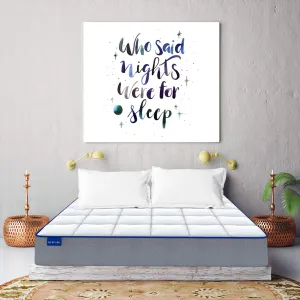 SLEEPSPA by COIRFIT MEMO-X 5' Inch Queen Size Memory Foam Mattress | Provides Comfort, Back and Spinal Support | Pressure Relieving, Firm, Breathable, Quilted Knitted Fabric (72x60x5, White)