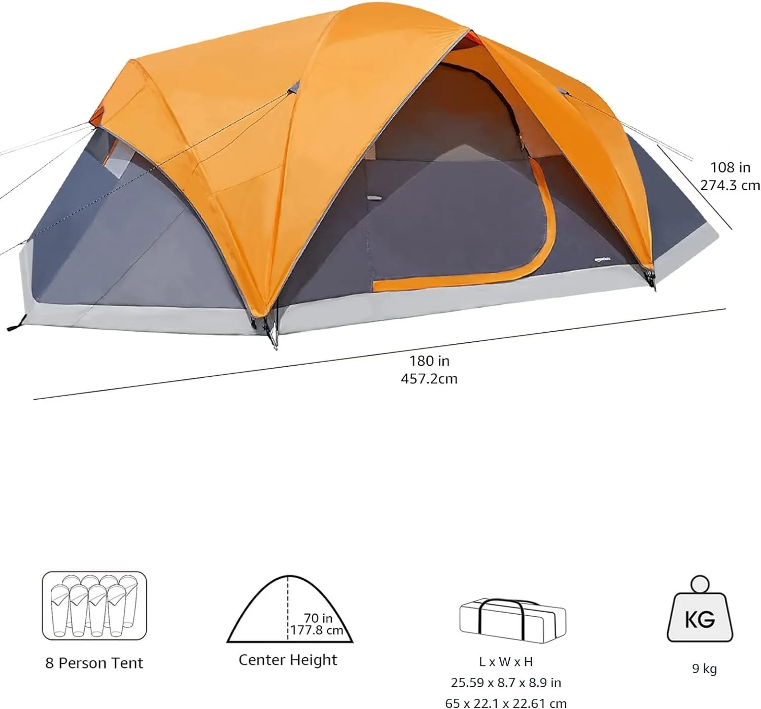 Tente de camping 4 Personnes  - Fitnessterapy