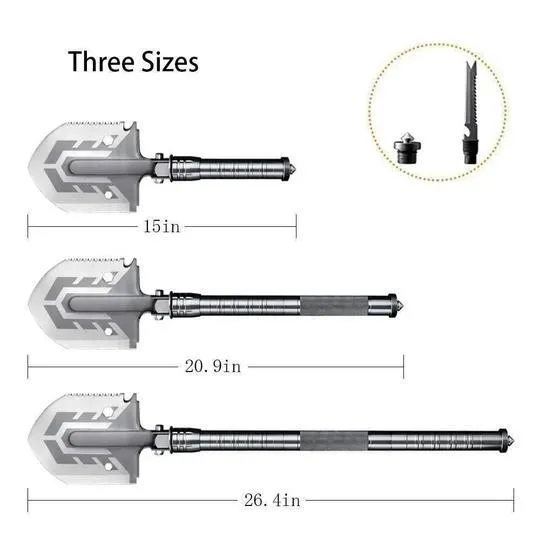 The Ultimate Survival Tactical Shovel 23-in-1 Multi-purpose Folding Shovel