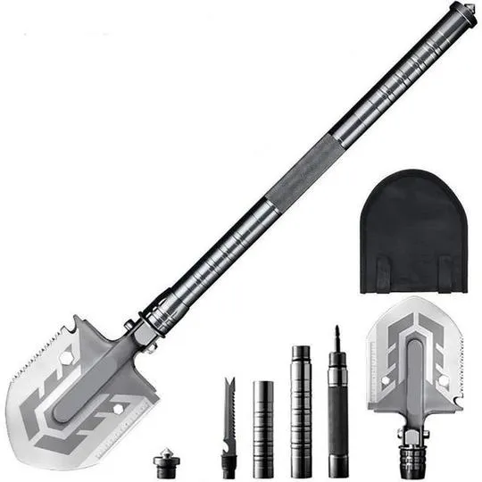 The Ultimate Survival Tactical Shovel 23-in-1 Multi-purpose Folding Shovel