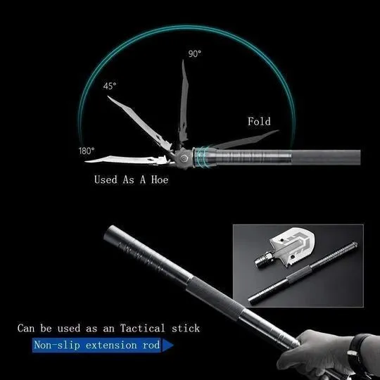The Ultimate Survival Tactical Shovel 23-in-1 Multi-purpose Folding Shovel