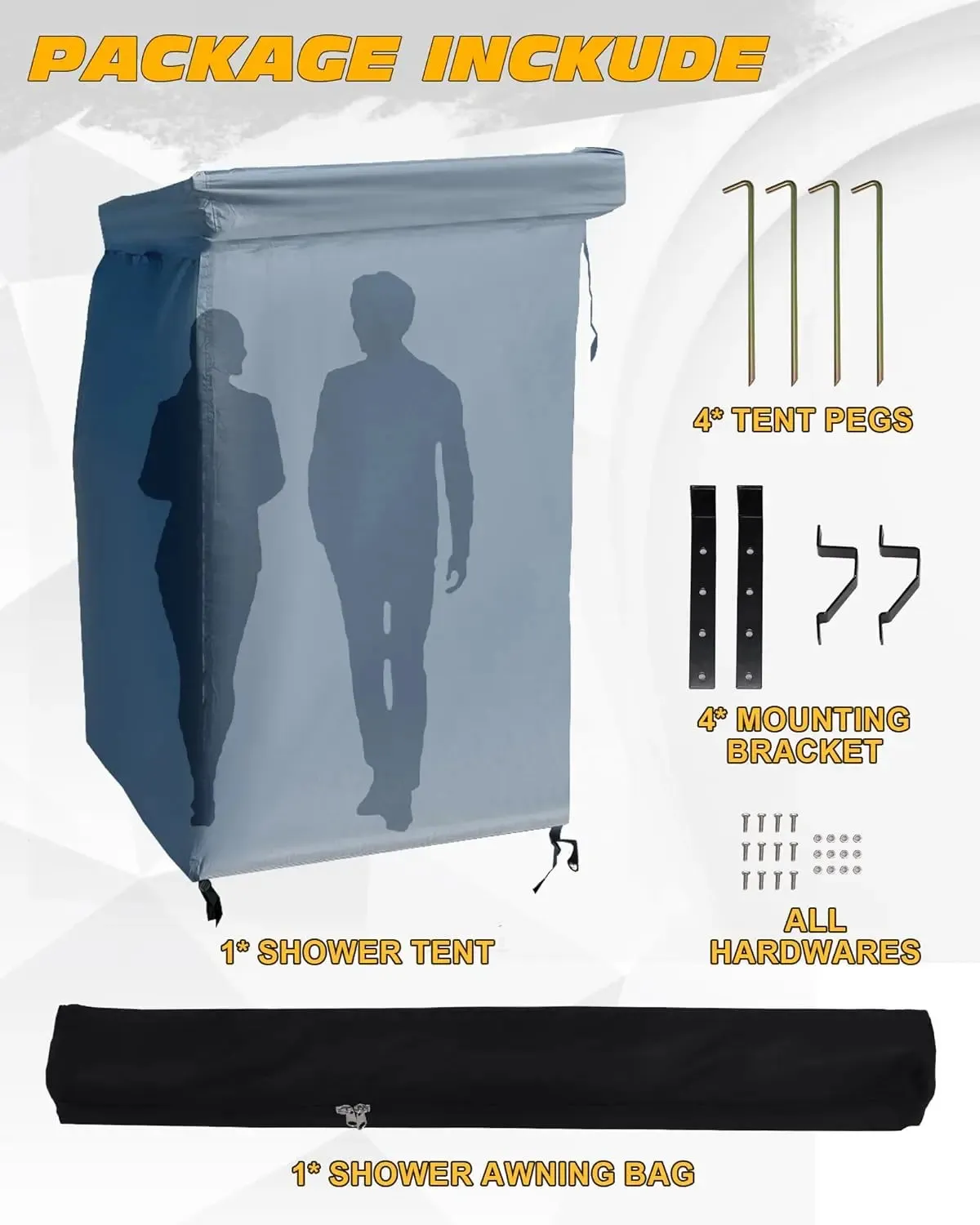 Waterproof Carside Camping Shower Tent