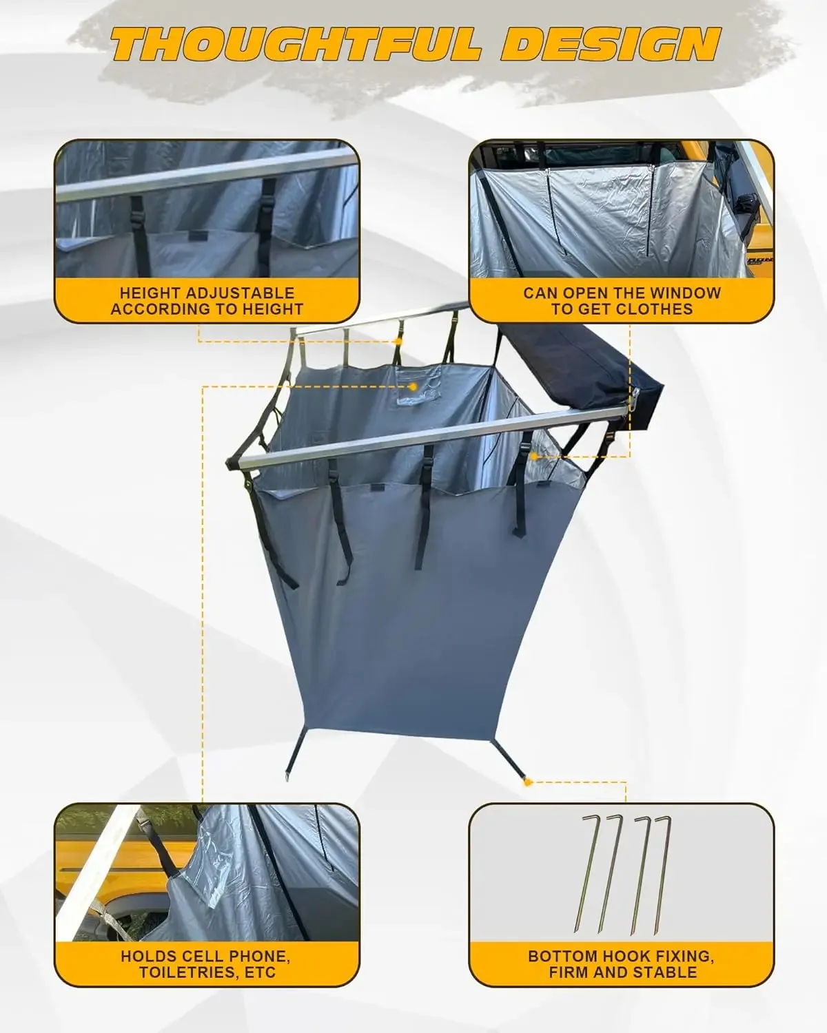 Waterproof Carside Camping Shower Tent