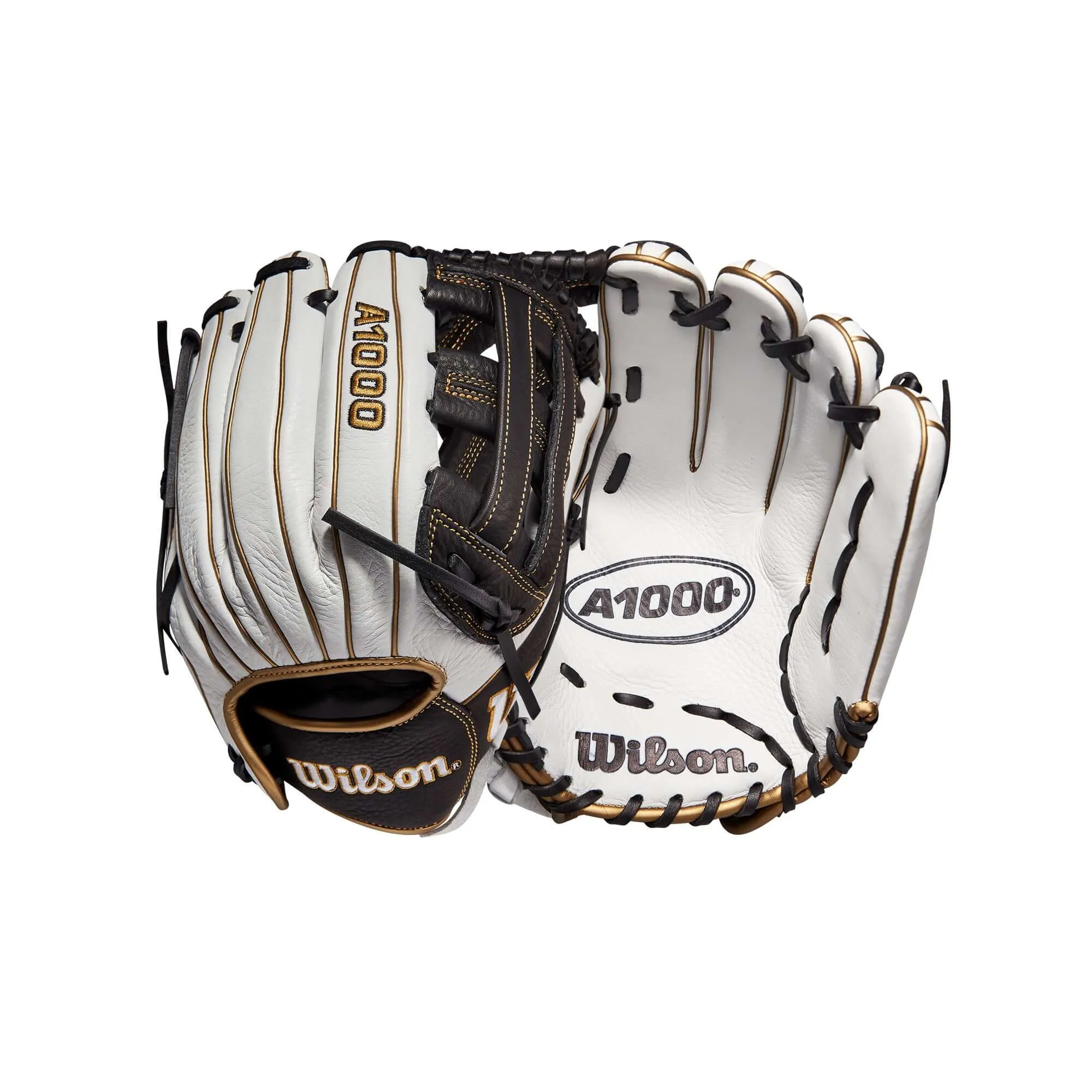Wilson A1000  Fastpitch IF12 12 White/White/Black & Blonde