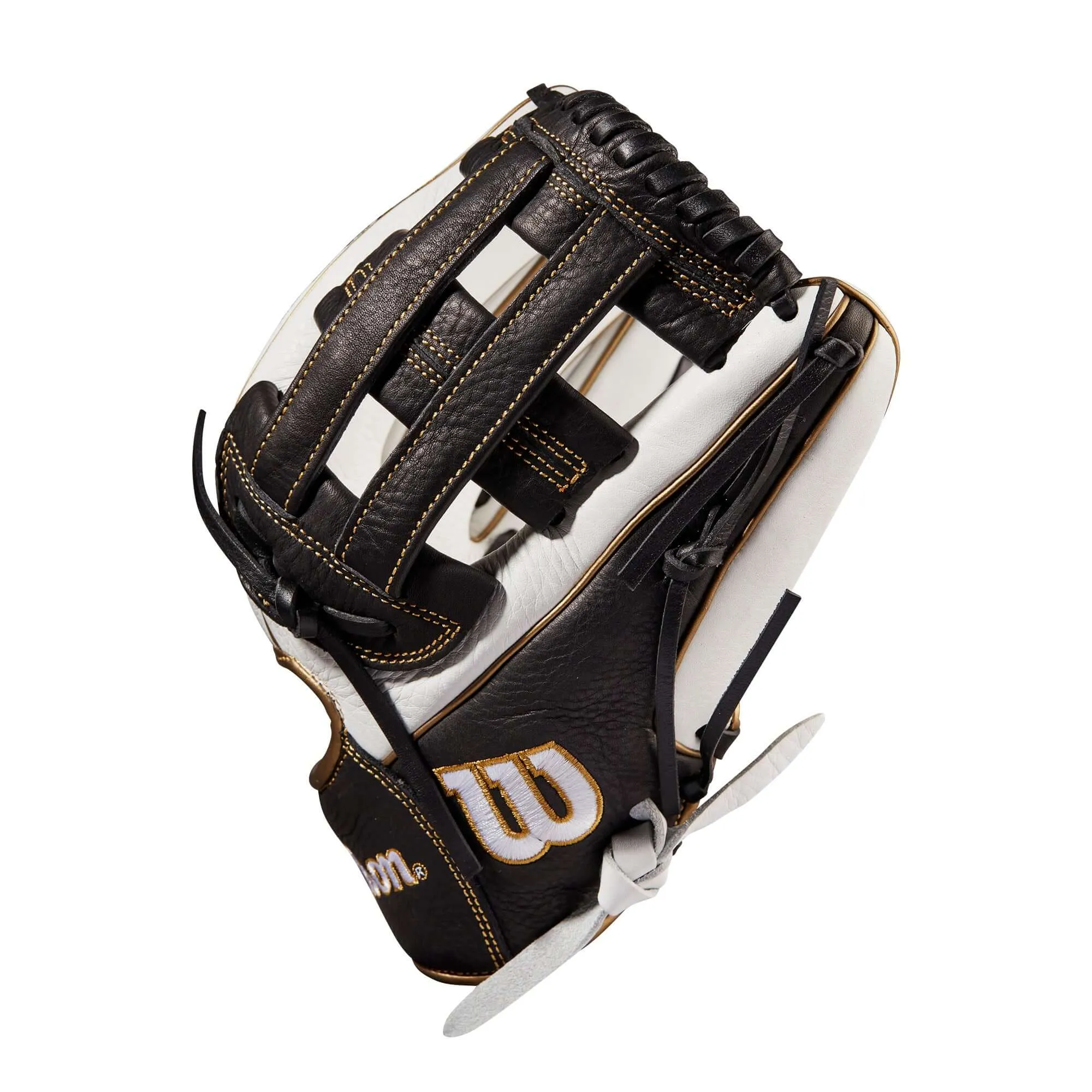 Wilson A1000  Fastpitch IF12 12 White/White/Black & Blonde