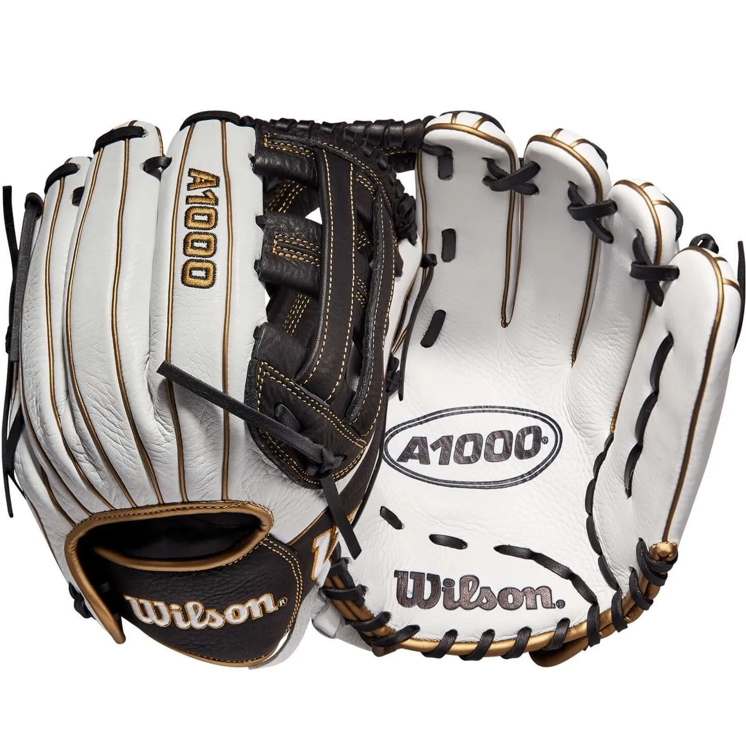 Wilson A1000  Fastpitch IF12 12 White/White/Black & Blonde