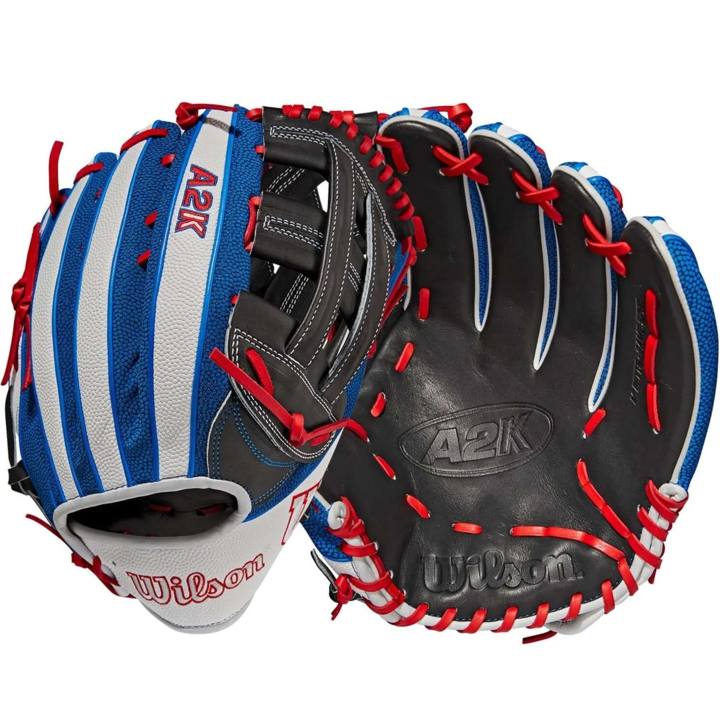 Wilson A2K Mookie Betts Game Model (OF) LHT 12.5 Black/White SS/Royal/Red