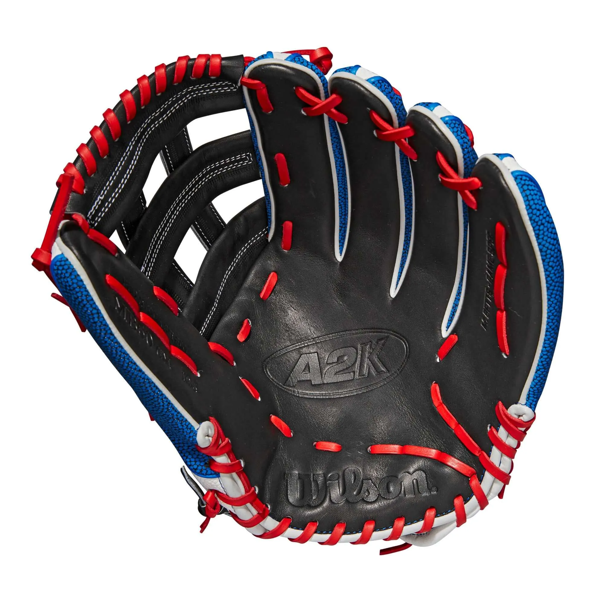 Wilson A2K Mookie Betts Game Model (OF) LHT 12.5 Black/White SS/Royal/Red